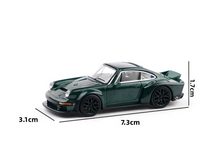 Load image into Gallery viewer, Poprace 1:64 Dark Green Singer DLS Turbo Sports Model Diecast Metal Car New Collection

