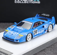 Load image into Gallery viewer, MY64 1:64 Blue #34 F40 LM Classic Racing Sports Model Diecast Resin Car New Collection
