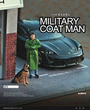 Load image into Gallery viewer, 1:64 Painted Figure Model Miniature Resin Diorama Sand Green Coat Standing Man
