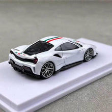Load image into Gallery viewer, DCM 1:64 White Novitec 488 Pista Racing Sports Model Diecast Metal Car New
