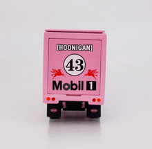 Load image into Gallery viewer, FINE 1:64 Pink 43 Peterbilt King Hauler Trailer Truck Model Diecast Metal Car

