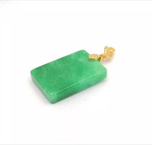 Load image into Gallery viewer, Nature Jade Rectangle Pendant Necklace Gift Jewelry charm Blessing Lucky gg

