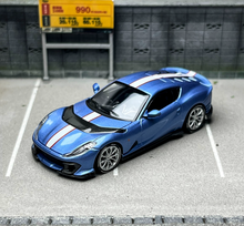 Load image into Gallery viewer, TOC 1:64 Light Blue 812C Coupe Racing Sports Model Diecast Metal Car BN
