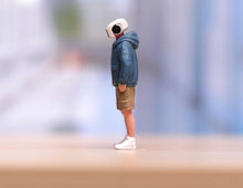 Load image into Gallery viewer, 1:64 Painted Figure Model Miniature Resin Diorama Sand Robot Head Man Boy Toy
