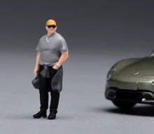 Load image into Gallery viewer, 1:64 Painted Figure Model Miniature Resin Diorama Sand Cool Guy Cap Sunglasses
