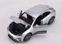 Load image into Gallery viewer, Bburago 1:24 Silver Macan Electric EV Sports Open Model Diecast Metal Car New Collection
