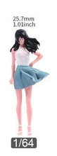 Load image into Gallery viewer, 1:64 Painted Figure Model Miniature Resin Diorama Sand Windward ﻿Standing Girl Collection

