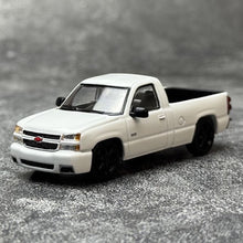 Load image into Gallery viewer, Para 1:64 White Silverado Single Cab Pickup Truck Model Diecast Metal Car New Collection

