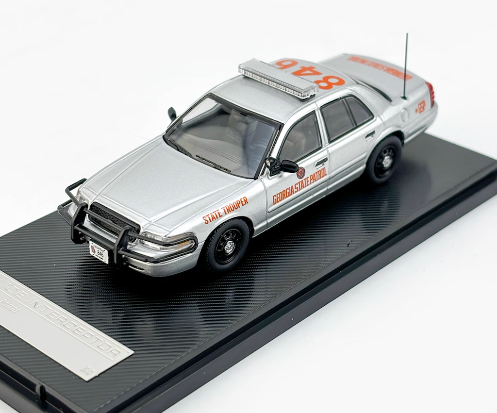 Rollin 1:64 CROWN VICTORIA Georgia Patrol Police Model Diecast Metal Car