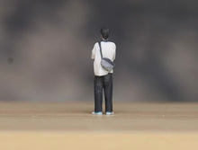 Load image into Gallery viewer, 1:64 Painted Figure Model Miniature Resin Diorama Sand Crossed Arm Boy Man Stand
