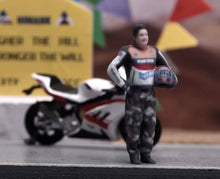 Load image into Gallery viewer, 1:64 Painted Figure Model Miniature Resin Sand Diorama Racer Driver Man Boy
