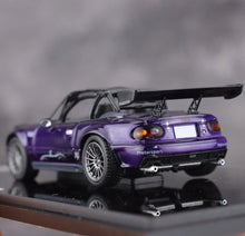 Load image into Gallery viewer, Liomio 1:64 HEC Purple MX5 Miata Roadster Touring  Model Diecast Metal Car New Collection
