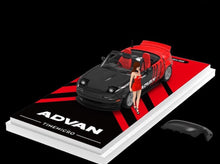 Load image into Gallery viewer, TM 1:64 Miata MX5 Advan HKS Figure Sports Model Diecast Metal Car BN

