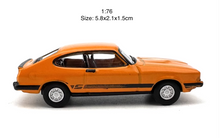 Load image into Gallery viewer, 1:76 Orange Capri MK3 Hatchback Classic Sports Model Diecast Metal Car New Collection
