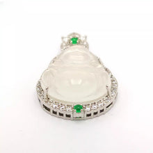 Load image into Gallery viewer, Nature Jade Laughing Budha Pendant Necklace Gift Jewelry Luck Blessing Fortune a
