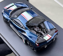 Load image into Gallery viewer, SH 1:64 Blue 488 Pista Novitec #27 Sports Model Diecast Metal Car New Collection
