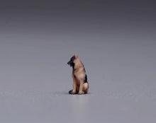 Load image into Gallery viewer, 1:64 Painted Figure Model Miniature Resin Diorama Sand Dog Puppy Pet Shepherd
