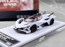 Load image into Gallery viewer, DMH 1:64 White Project Evo Racing Sports Model Diecast Metal Car New Collection

