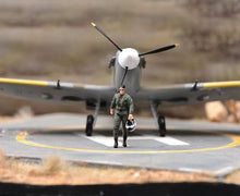 Load image into Gallery viewer, 1:64 Painted Figure Mini Model Miniature Resin Diorama Pilot Captain Aviator Toy
