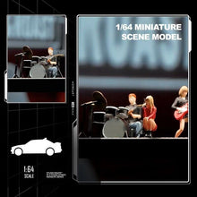Load image into Gallery viewer, 1:64 Painted Figure Mini Model Miniature Resin Diorama Sand Drum Drummer Set Man
