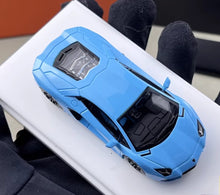 Load image into Gallery viewer, VA 1:64 Blue Aventador LP700-4 Sports Model Diecast Metal Car New Collection
