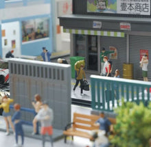Load image into Gallery viewer, 1:64 Painted Figure Mini Model Toy Miniature Car Scenes Resin Backpacker Man
