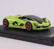 Load image into Gallery viewer, Bburago 1:64 Green Terzo Millennio Sports Model Diecast Metal Car New Collection
