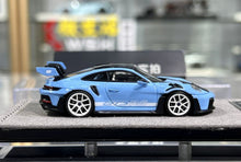 Load image into Gallery viewer, HH 1:64 Baby Blue 992.1 GT3 RS Sports Model Diecast Resin Car New Collection
