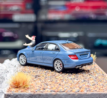 Load image into Gallery viewer, King 1:64 Blue C63 AMG W204 Sedan Sports Model Diecast Metal Car New Collection

