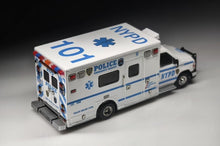 Load image into Gallery viewer, 1:64 596 White E450 Ambulance Police Emergency Van Model Diecast Metal Car New Collection

