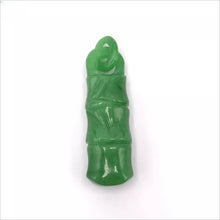 Load image into Gallery viewer, Nature Jade Bamboo Green Pendant Necklace Gift Jewelry charm Blessing Lucky a
