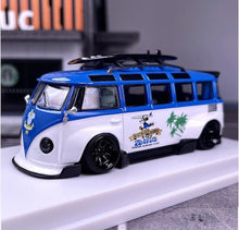 Load image into Gallery viewer, LMLF 1:64 Blue VW T1 RWB Van Bus Camper Kombi Model Diecast Metal Car New Collect

