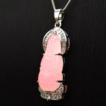 Load image into Gallery viewer, Nature Jade Guanyin Pendant Necklace Gift Jewelry charm Blessing Fortune New jj
