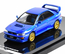 Load image into Gallery viewer, HobbyJapan 1:64 Blue Impreza GC8 WRX 22B STI Sport Model Diecast Metal Car New Collection

