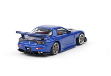 Load image into Gallery viewer, Poprace 1:64 Blue JDM RX-7 FD RE Amemiya Sports Model Diecast Metal Car New Collection
