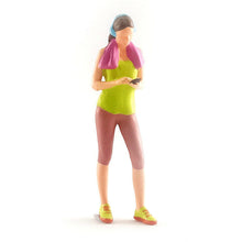 Load image into Gallery viewer, 1:64 Painted Figure Mini Model Miniature Resin Diorama Sporty Girl Excercise YL
