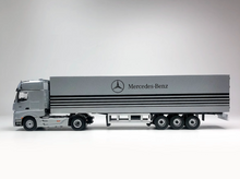 Load image into Gallery viewer, TM 1:64 Silver Benz Actros Tractor Container Truck Model Diecast Metal Car New
