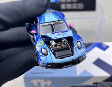 Load image into Gallery viewer, TH 1:64 Blue 911 GT3 R #90 24h 2025 Racing Sports Model Diecast Metal Car New Collection
