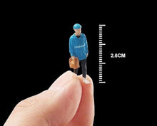 Load image into Gallery viewer, 1:64 Painted Figure Mini Model Miniature Car Scenes Resin Delivery Man Courier

