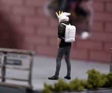 Load image into Gallery viewer, 1:64 Painted Figure Model Miniature Resin Sand cool man boy backpack Style
