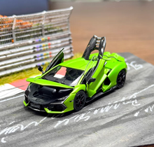Load image into Gallery viewer, HH 1:64 Green Revuelto Racing Sports Open Model Diecast Metal Car New Collection
