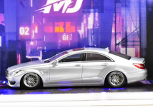 Load image into Gallery viewer, MJ 1:64 HEC Silver CLS 63 VIP Sedan Sports Model Diecast Metal Car New Collection
