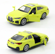 Load image into Gallery viewer, CCA 1:42 BMW i4 M50 Sedan Racing Sports Model Toy Diecast Metal Car BN
