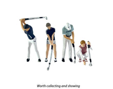 Load image into Gallery viewer, 1:64 Painted Figure Model Miniature Resin Diorama Sand Sports Goft Man Lady Set New
