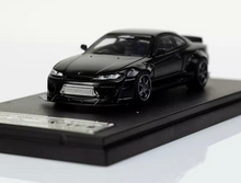 Load image into Gallery viewer, SW 1:64 Black JDM Silvia S15 Drift Rocket Bunny Model Diecast Metal Car New Collection
