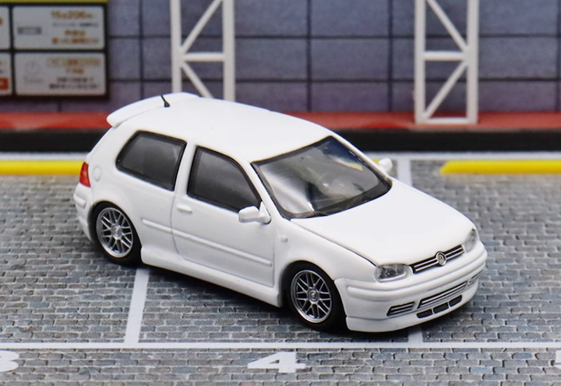 FH 1:64 White VW Golf GTI MK4 Coupe Sports Model Diecast Metal Car New