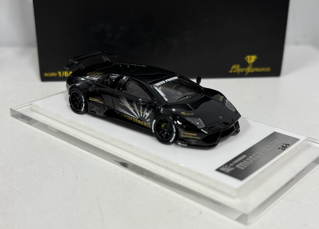 Onemodel 1:64 Black LP670-4 Murcielago LB Sports Model Diecast Resin Car New Collection