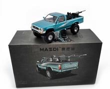 Load image into Gallery viewer, Masdi 1:64 Blue 1995 Hilux RN80 Cab Pickup Truck Model Diecast Metal Car New Collection
