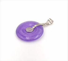 Load image into Gallery viewer, Nature Jade Pendant Necklace Gift Jewelry charm Blessing Fu Fortune Round Luck d
