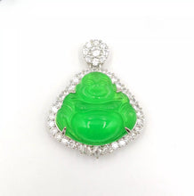 Load image into Gallery viewer, Nature Jade Laughing Buddha Pendant Necklace Gift Jewelry charm Blessing New H
